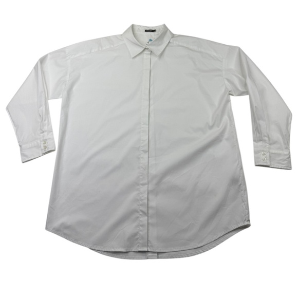 J.McLaughlin Larrie White Solid Blouse - Picture 1 of 11